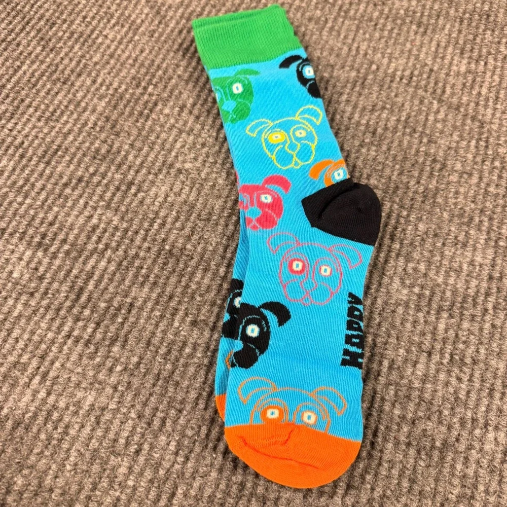 Happy Socks 3 Pack Dog Crew Socks Gift Set Colorful Adult‎ Novelty Socks